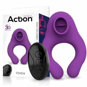Anillo Vibrador Con Lengua Estimulador Y Control Remoto 3 Motores Usb Magnético