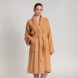 Albornoz Mujer camel – Oferta 2×1 – Bata 100% Algodón
