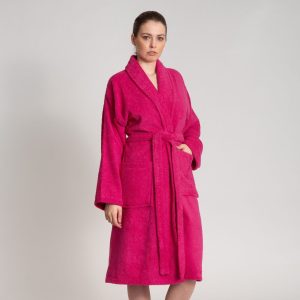 Albornoz Mujer coral – Oferta 2×1 – Bata 100% Algodón