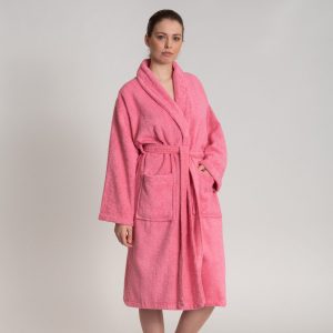 Albornoz Mujer rosa – Oferta 2×1 – Bata 100% Algodón