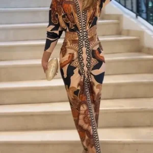 Vestido Bodycon Vintage Barroco S-XL