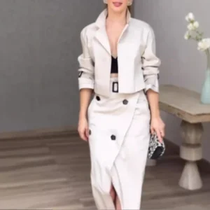 Conjunto Elegante de Dos Piezas S-XXL