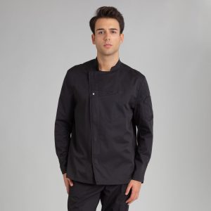 Chaqueta cocina hombre negro MONZA 4122 – OFERTA 2X1
