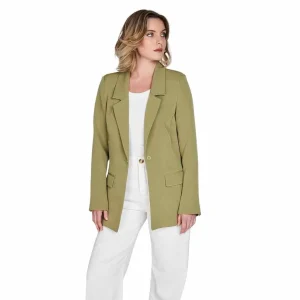 BLAZER ENTALLADO EMILY VERDE ECLIPSE
