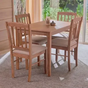 JUEGO COMEDOR KANSAS 4 SILLAS CIC