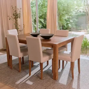 JUEGO COMEDOR PHOENIX RECTANGULAR 6 SILLAS CIC