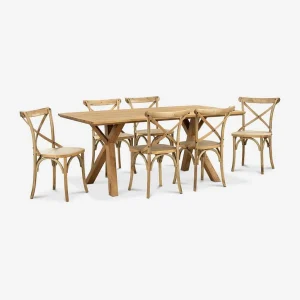 Juego Comedor 6 Sillas Cruceta Scotland Cic