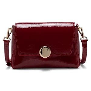 Cartera Bandolera Pequeña Roja Charol Gacel