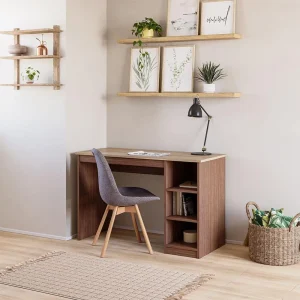 Escritorio 2 Repisas Olmo Alpino Nogal Amazónico Cic