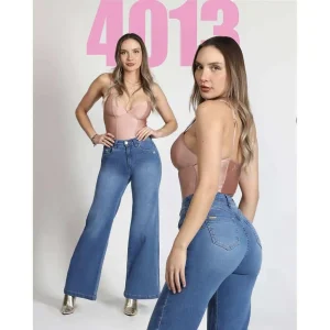 Jeans Mujer Palazzo Push Up Power Stretch Mohicano