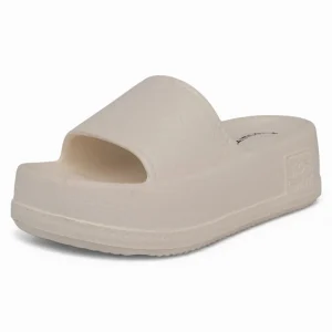 Sandalia Plataforma Mujer EVA Crema Alquimia