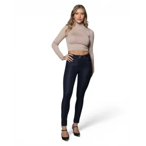 Jeans Mujer Cintura Pitillo 4220 Azul Mohicano