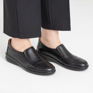Zapato mocasín hostelería mujer negro LUISETTI V-301
